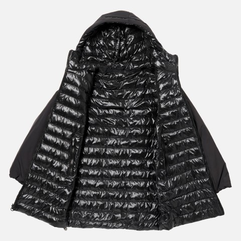Parka long SPHERICA FEMME Noir/Noir - image number 11 | GEOX