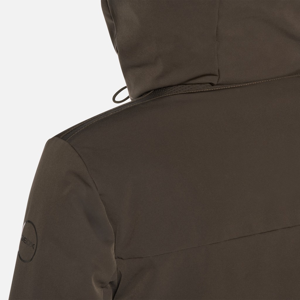 Parka long SPHERICA FEMME Marron fonc&eacute;/Marron fonc&eacute; - image number 7 | GEOX