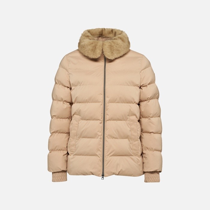 Veste matelass&eacute;e VILDE FEMME Beige | GEOX