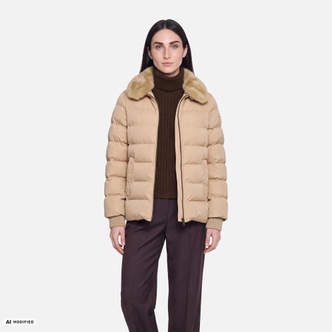 Quilted jacket VILDE WOMAN Nougat | GEOX