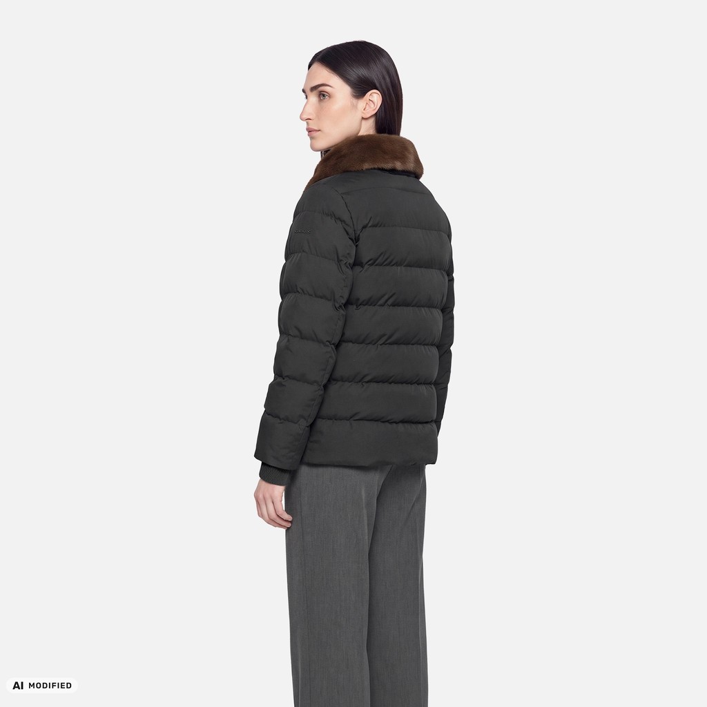 Quilted jacket VILDE WOMAN Black - image number 2 | GEOX