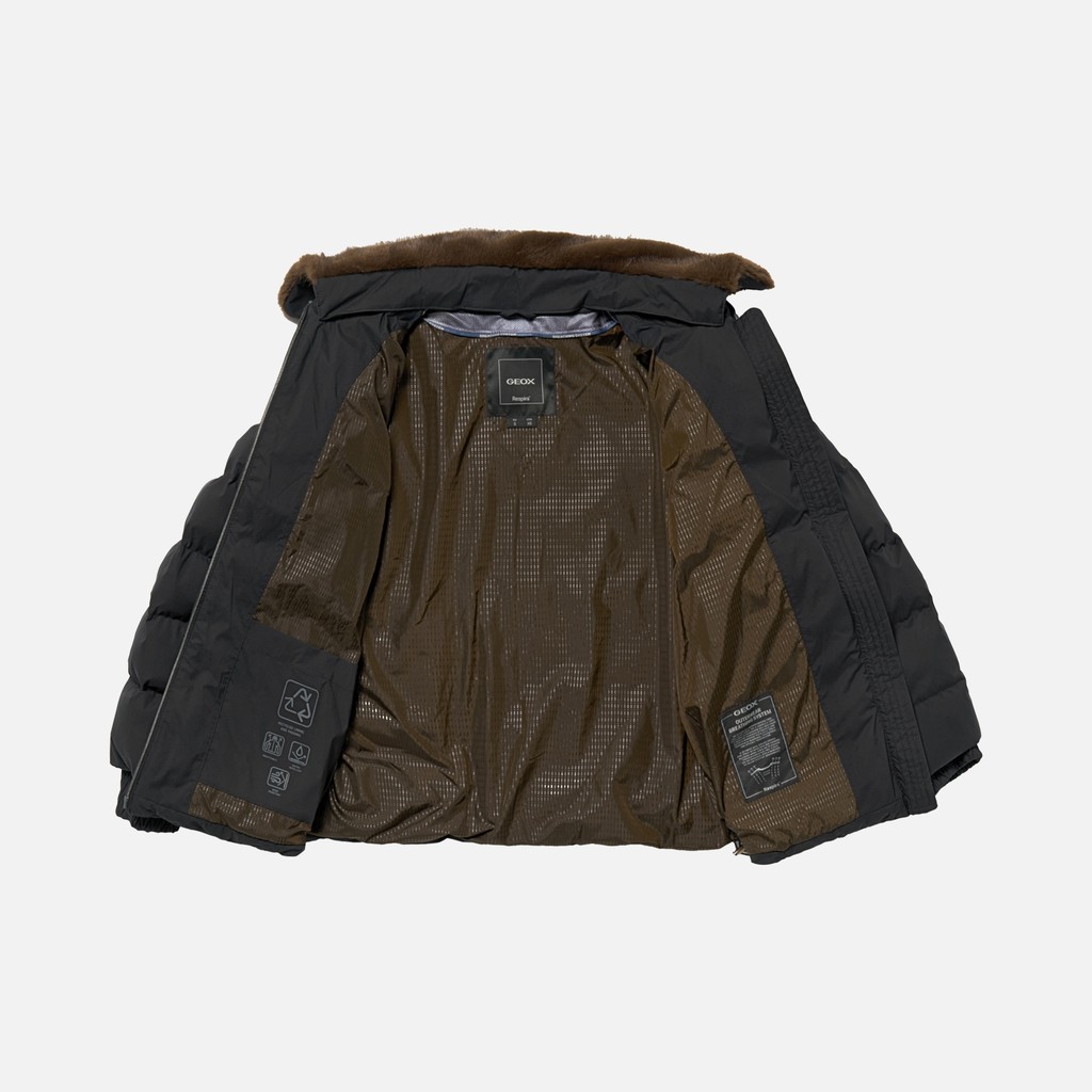 Quilted jacket VILDE WOMAN Black - image number 0 | GEOX