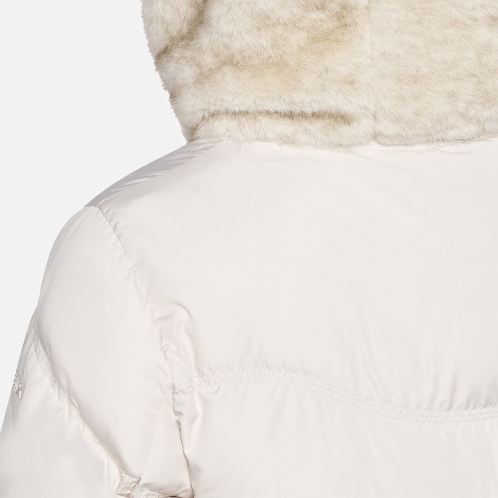 Parka matelass&eacute;e DHYALMA FEMME Blanc cass&eacute; - image number 8 | GEOX