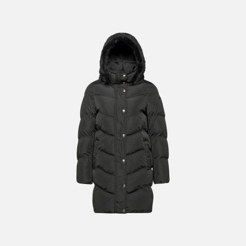 Parka matelass&eacute;e DHYALMA FEMME Noir - image number 6 | GEOX