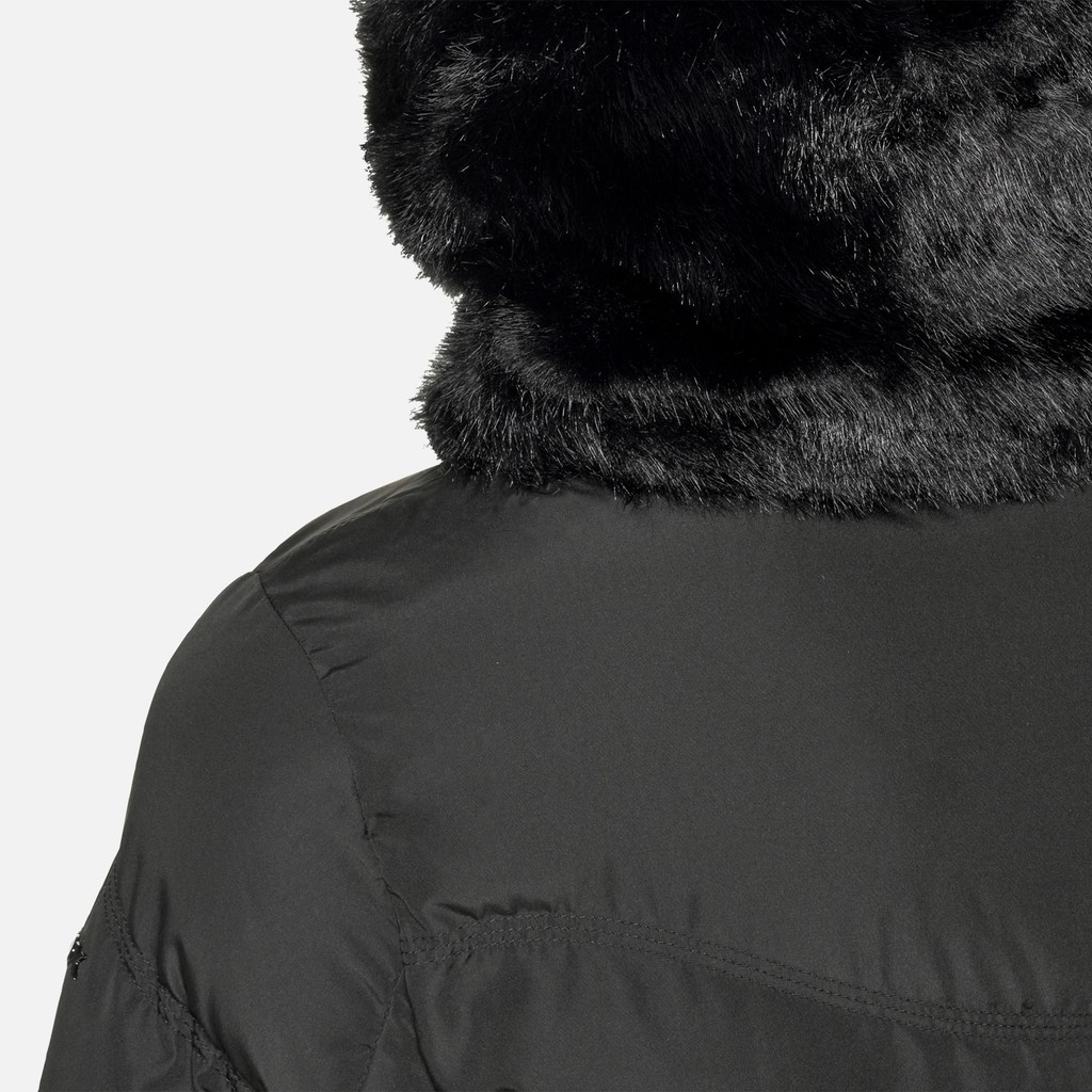 Parka matelass&eacute;e DHYALMA FEMME Noir - image number 9 | GEOX