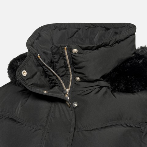 Parka matelass&eacute;e DHYALMA FEMME Noir - image number 5 | GEOX