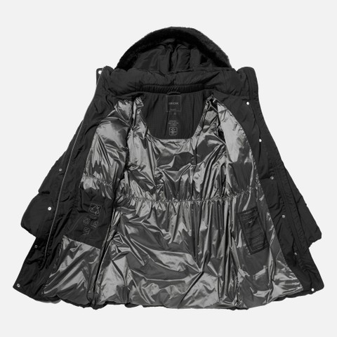 Parka matelass&eacute;e DHYALMA FEMME Noir - image number 11 | GEOX
