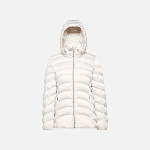 Quilted jacket ZOSMA WOMAN Moonbeam - image number 4 | GEOX