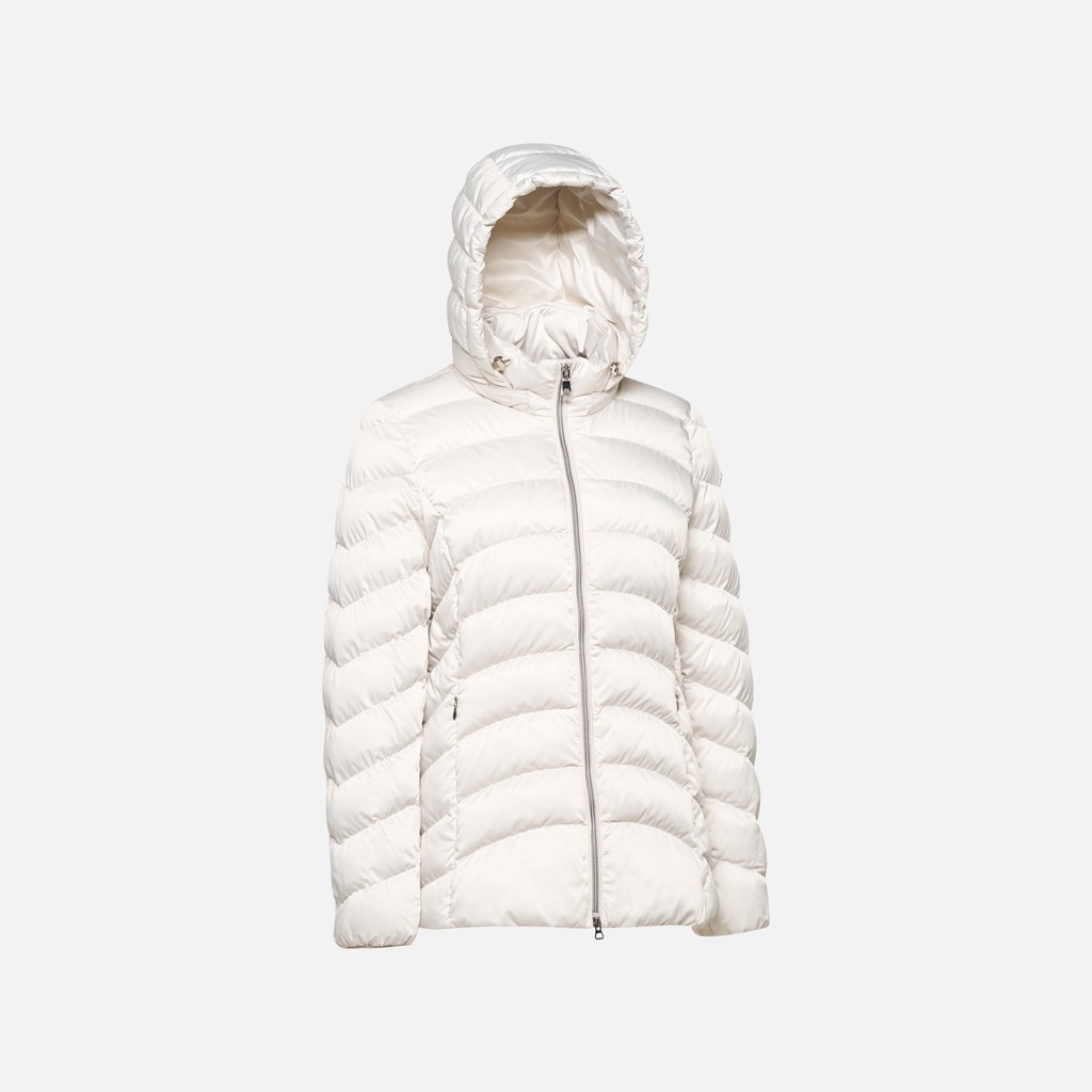 Quilted jacket ZOSMA WOMAN Moonbeam - image number 5 | GEOX