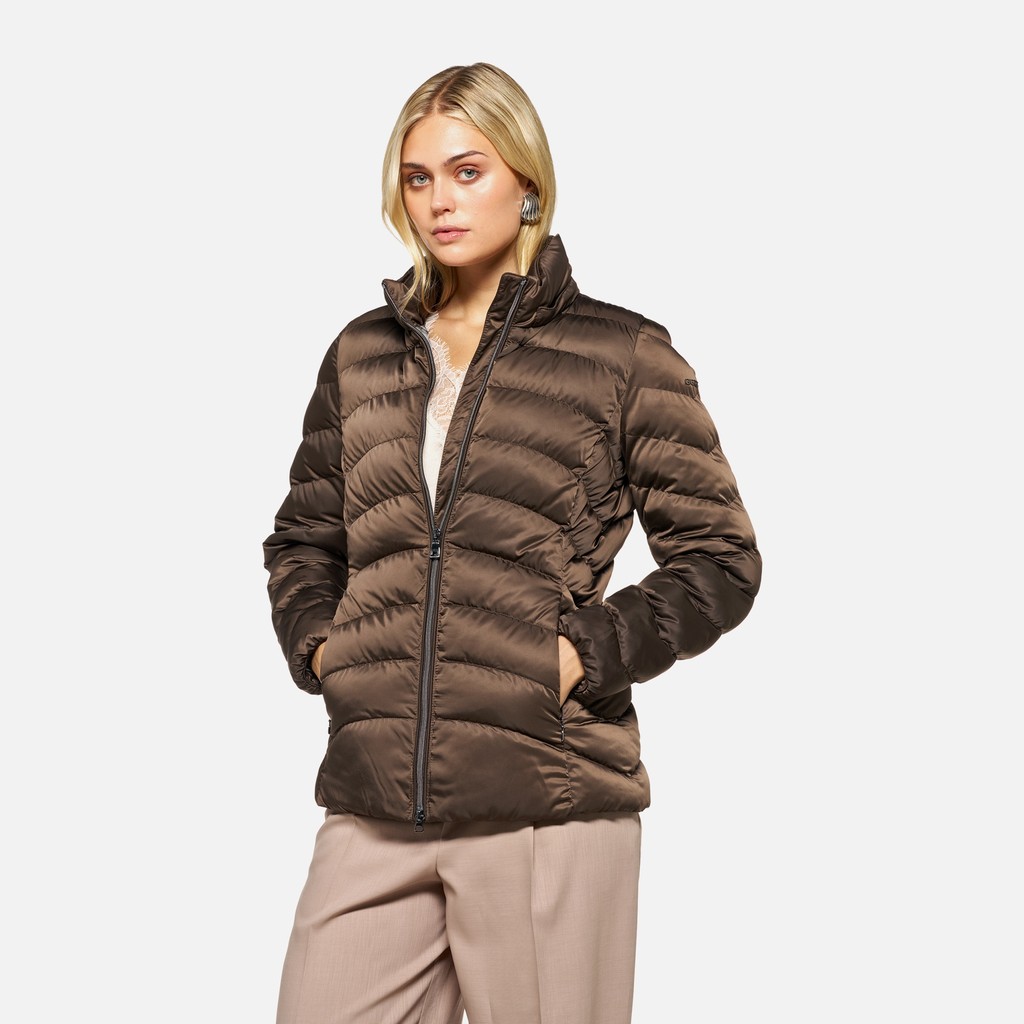 Quilted jacket ZOSMA WOMAN Delicioso - image number 3 | GEOX