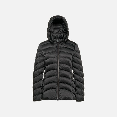 Quilted jacket ZOSMA WOMAN Black - image number 4 | GEOX