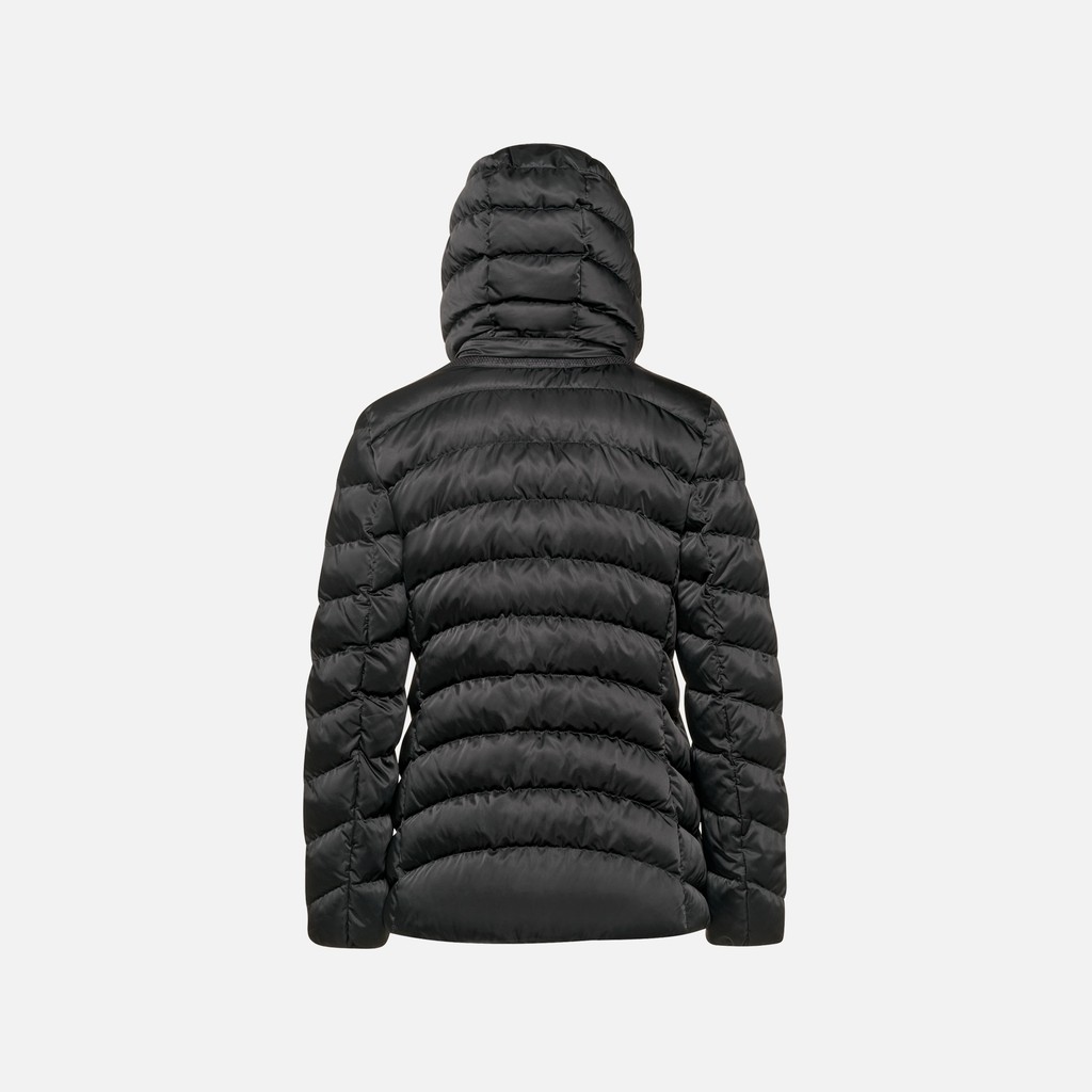 Quilted jacket ZOSMA WOMAN Black - image number 6 | GEOX