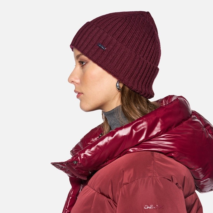 Woollen cap CELESTYE WOMAN Tawny Port | GEOX