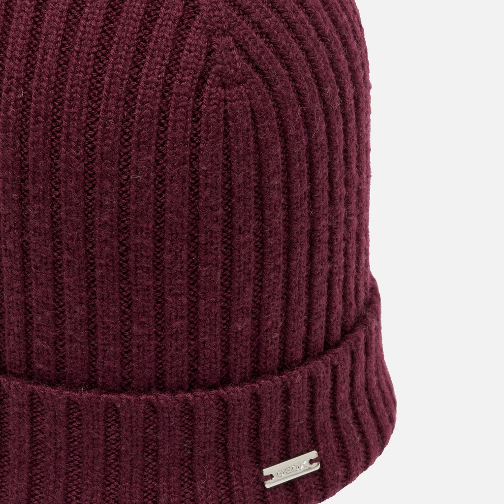 Woollen cap CELESTYE WOMAN Tawny Port - image number 2 | GEOX