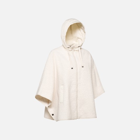 Hoodie SWEATER WOMAN Moonbeam/Moonbeam - image number 5 | GEOX