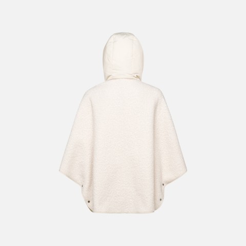 Hoodie SWEATER WOMAN Moonbeam/Moonbeam - image number 6 | GEOX