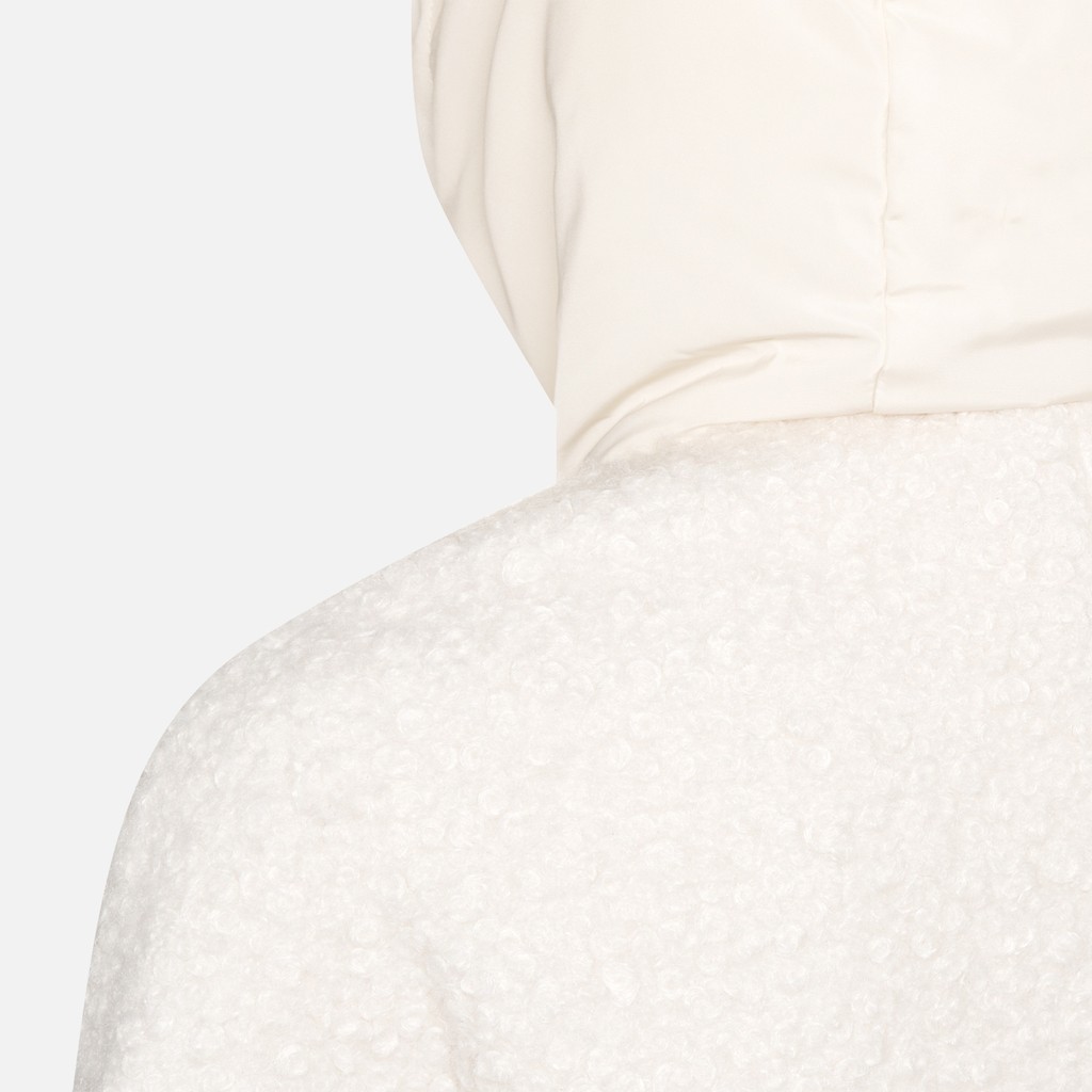 Hoodie SWEATER WOMAN Moonbeam/Moonbeam - image number 7 | GEOX