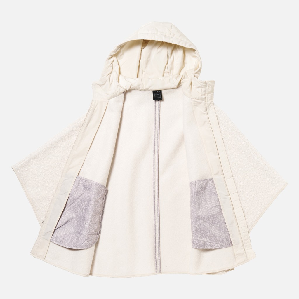 Hoodie SWEATER WOMAN Moonbeam/Moonbeam - image number 9 | GEOX