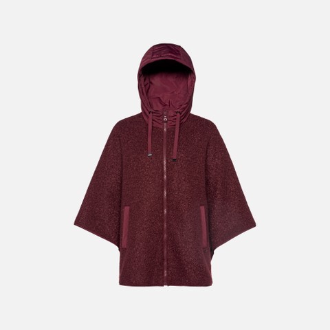 Hoodie SWEATER WOMAN Tawny port/Tawny port - image number 4 | GEOX