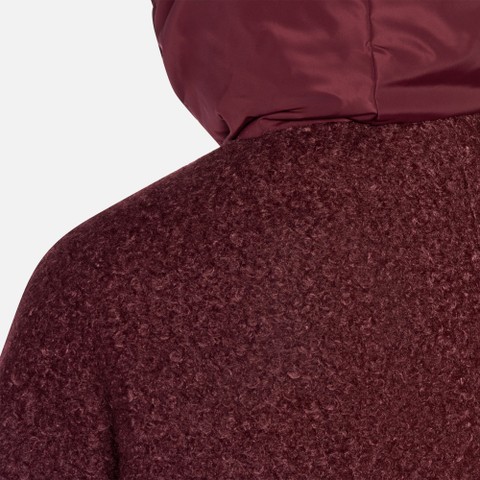 Hoodie SWEATER WOMAN Tawny port/Tawny port - image number 6 | GEOX