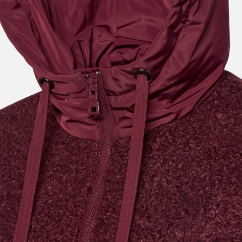 Hoodie SWEATER WOMAN Tawny port/Tawny port - image number 7 | GEOX
