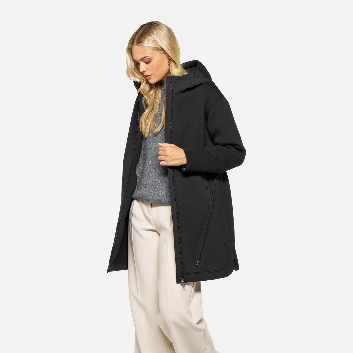 sweater woman — black/black