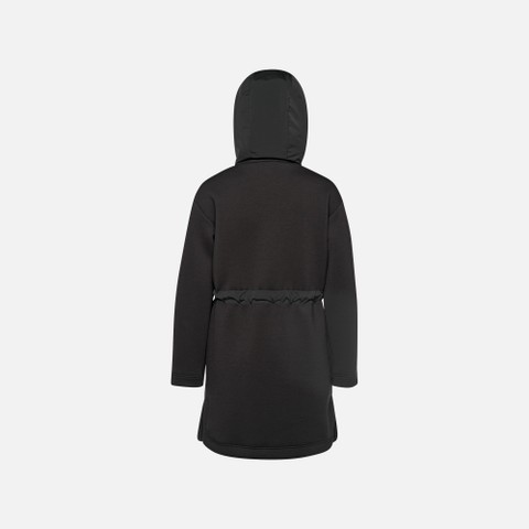 Giacca in felpa SWEATER DONNA Nero/Nero - image number 6 | GEOX