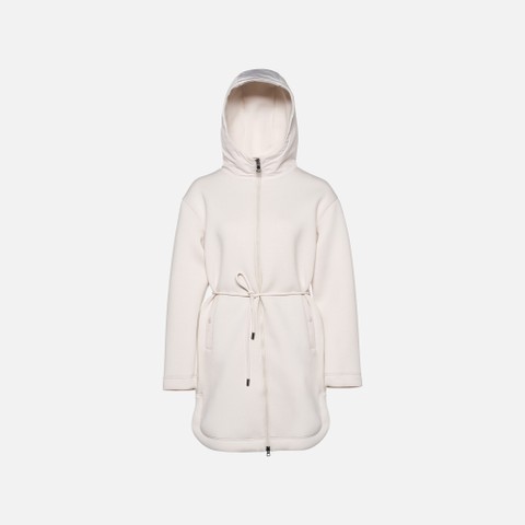 Fleecejacke SWEATER DAME Off-White/Off-White - image number 4 | GEOX