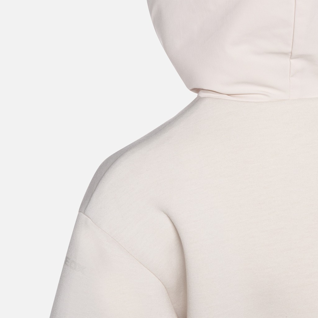 Fleecejacke SWEATER DAME Off-White/Off-White - image number 7 | GEOX