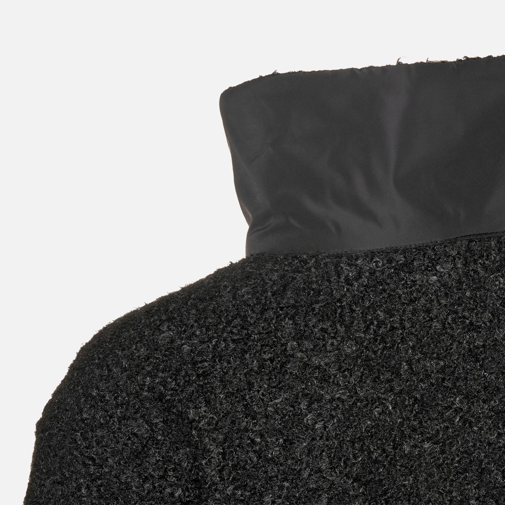 Sweat-shirt &agrave; capuche SWEATER FEMME Noir/Noir - image number 8 | GEOX