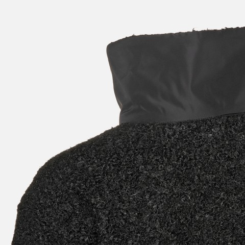 Sweat-shirt &agrave; capuche SWEATER FEMME Noir/Noir - image number 8 | GEOX