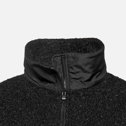 Sweat-shirt &agrave; capuche SWEATER FEMME Noir/Noir - image number 4 | GEOX