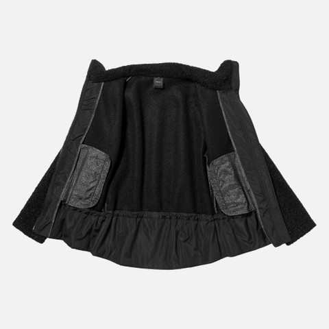 Sweat-shirt &agrave; capuche SWEATER FEMME Noir/Noir - image number 10 | GEOX