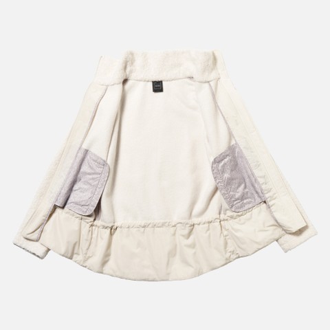 Hoodie SWEATER WOMAN Moonbeam/Moonbeam - image number 9 | GEOX
