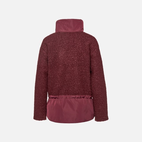 Felpa con cappuccio SWEATER DONNA Bordeaux/Bordeaux - image number 6 | GEOX