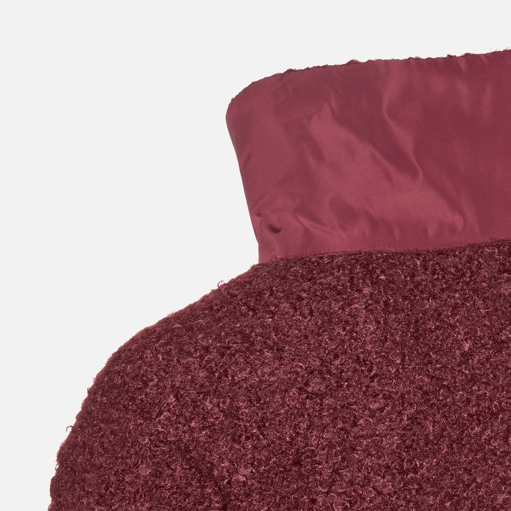 Felpa con cappuccio SWEATER DONNA Bordeaux/Bordeaux - image number 7 | GEOX