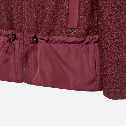 Felpa con cappuccio SWEATER DONNA Bordeaux/Bordeaux - image number 8 | GEOX