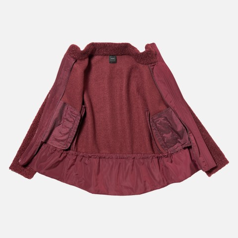 Felpa con cappuccio SWEATER DONNA Bordeaux/Bordeaux - image number 9 | GEOX