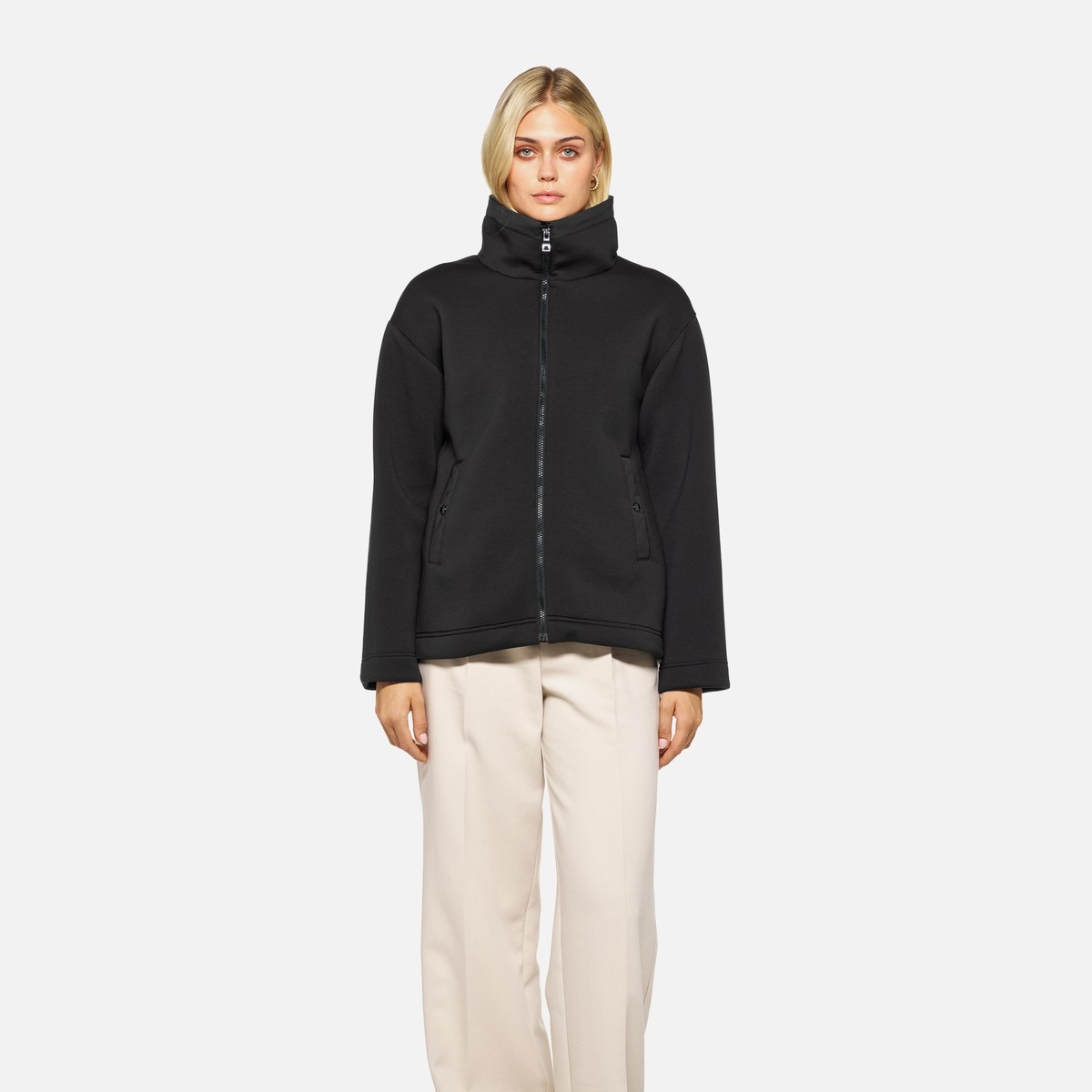 sweater woman — black/black
