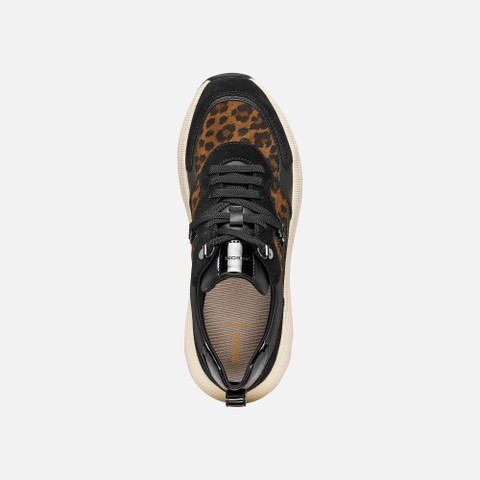 Platform sneakers DIAMANTA WOMAN Nut/Black - image number 5 | GEOX