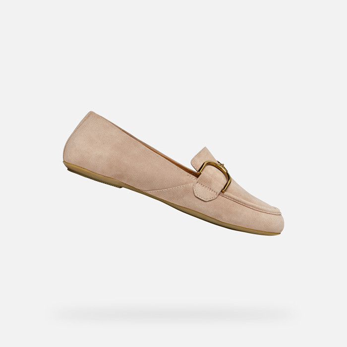 Leather loafers PALMARIA WOMAN Peach | GEOX