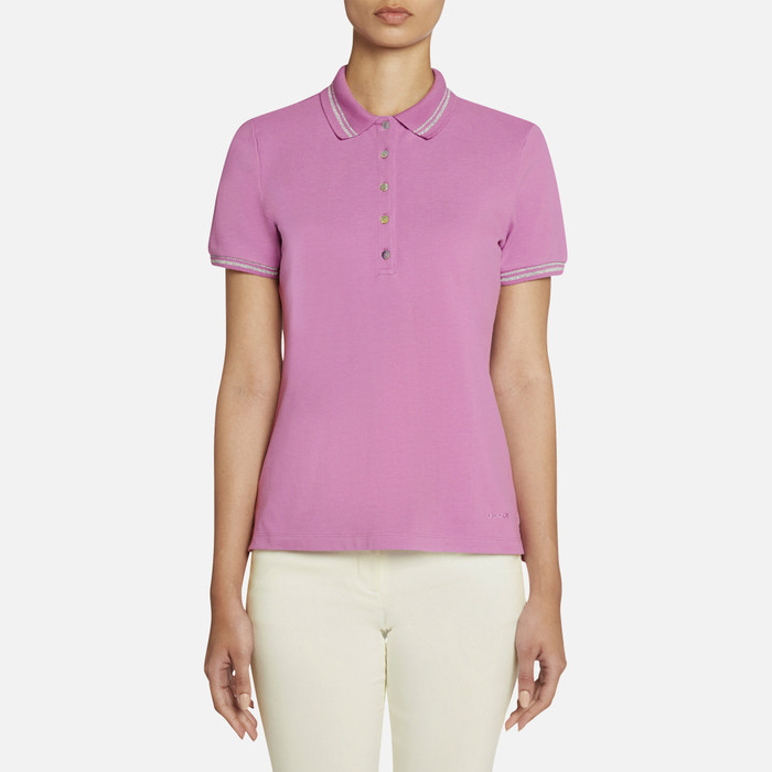 T-SHIRT WOMAN POLO WOMAN - AFRICAN VIOLET